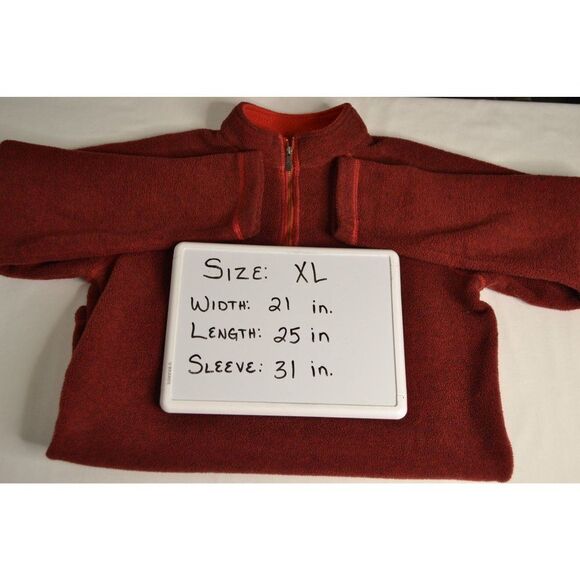 Columbia Youth XL Red 1/4 Zip Pullover Fleece Jacket - Picture 11 of 11